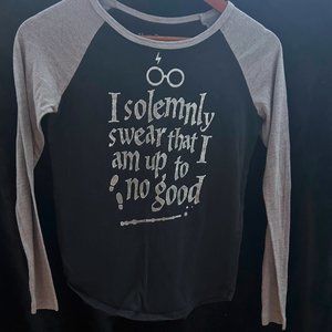 New Harry Potter I SOLEMNLY ,,,, T-SHIRT KIDS GRAY & Black Color Size L (14)